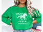 Horse Sweatshirt - This Girl Runs On Jesus and Horses Crewneck Sweatshirt