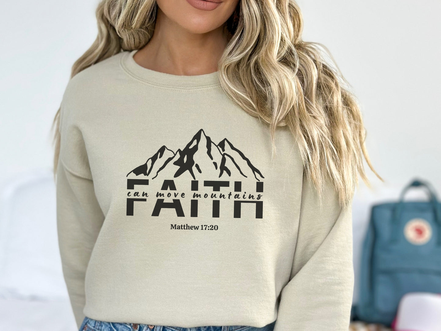 Faith Can Move Mountains Sweatshirt | Faith Sweatshirt