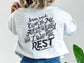 Jesus Sweatshirt - Bible Verse Sweater | Come to Me, I Will Give You Rest - Matthew 11