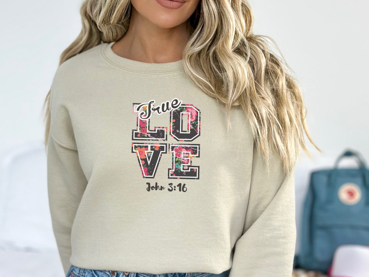 True Love Sweater - John 3:16 Sweatshirt | Christian Sweatshirt