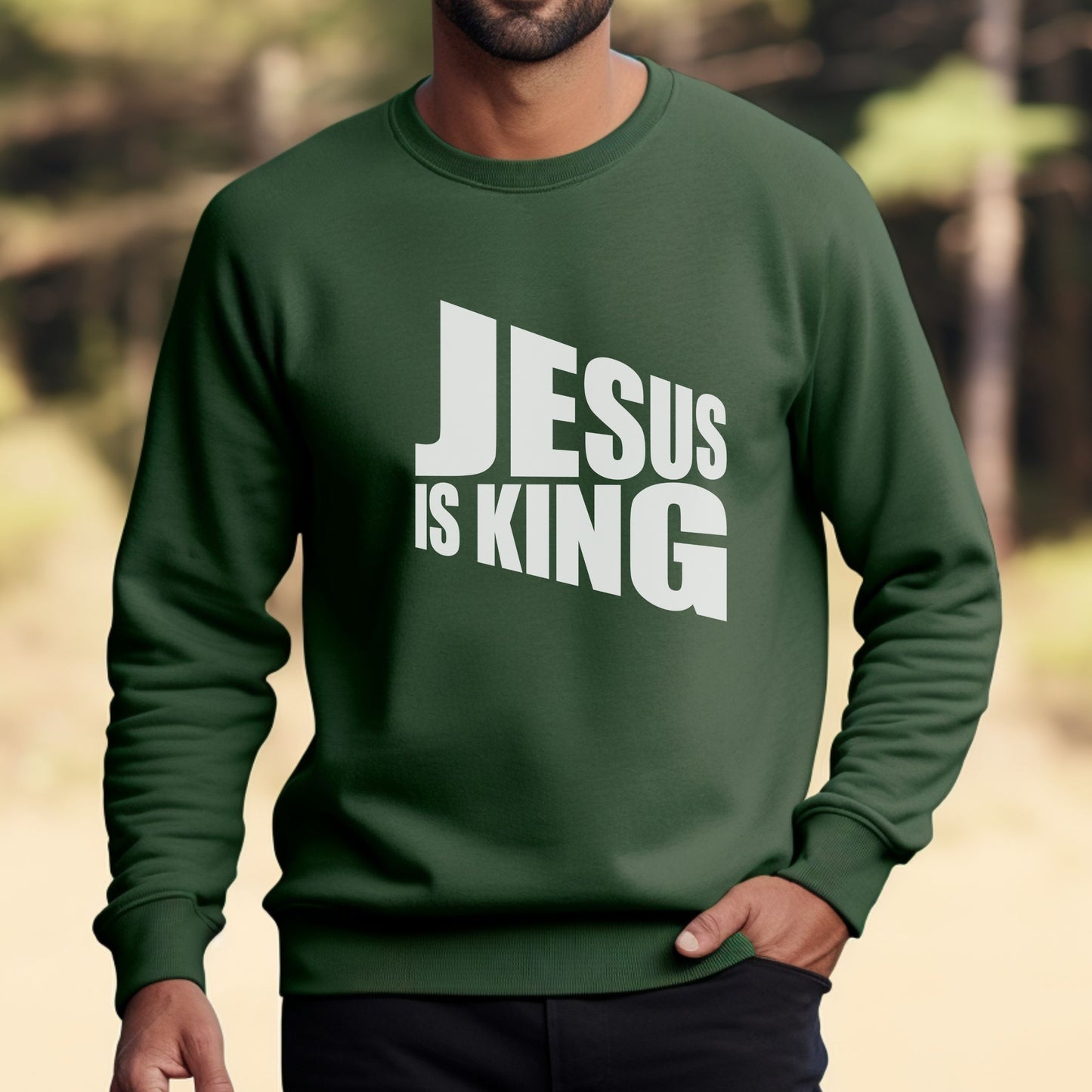 Jesus Is King Sweater | Scripture Sweatshirt