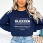 Blessed Sweatshirt | Blessed Are Those - John 20:29 Bible Verse Sweater