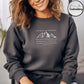 I Lift My Eyes to The Mountains - PSALM 121 Bible Verse Sweater |  Embroidered Sweater