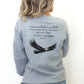 Trust in the Lord Christian Sweatshirt - Soar on Wings Like Eagles - Isaiah 40:31