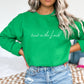 Trust in the Lord Christian Sweatshirt - Soar on Wings Like Eagles - Isaiah 40:31