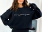 I Wear My Faith On My Sleeve Sweatshirt | Personalized - Add Your Own Custom Name or Bible Verse on Sleeve