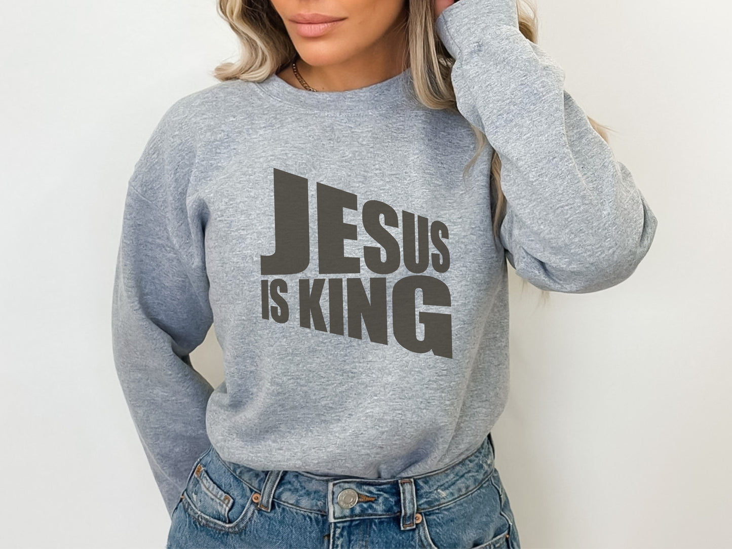 Jesus Is King Sweater | Scripture Sweatshirt