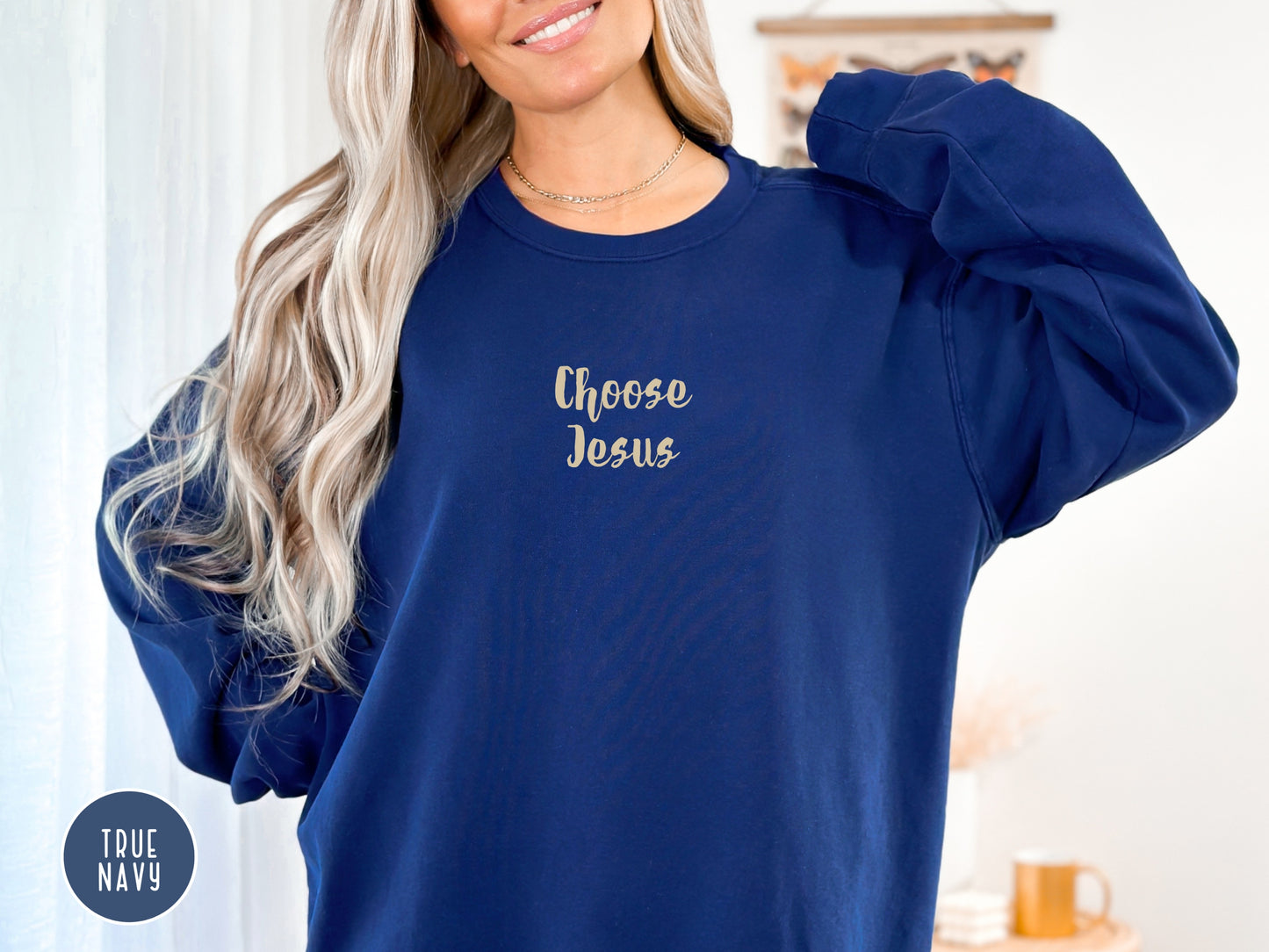 Choose Jesus Sweater - Christian Sweatshirt | Comfort Colors Sweatshirt | Jesus Sweater