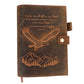 Leather Journal - Soar On Wings Like Eagles - Isaiah 40 | Handmade Leather Journal