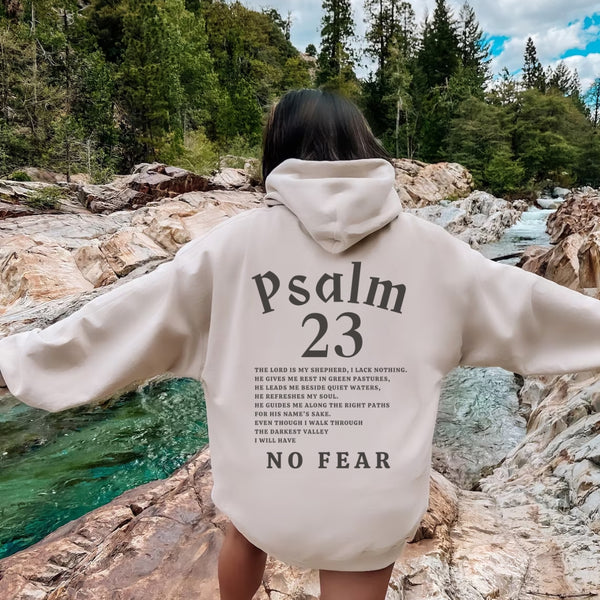 The Lord Is My Shepherd Hoodie - Psalm 23 Hooded Sweatshirt Hover