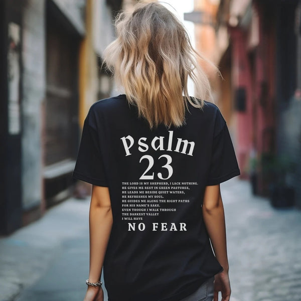 PSALM 23 - The Lord Is My Shepherd Shirt | Scripture T-Shirt - Bible Verse Shirt Hover