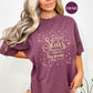 He Counts The Stars - Christian T-Shirt | Comfort Colors Shirt