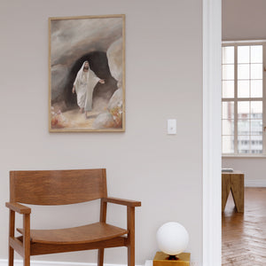 Jesus Is Risen - Easter Wall Art | Christian Home Decor - Unframed Print