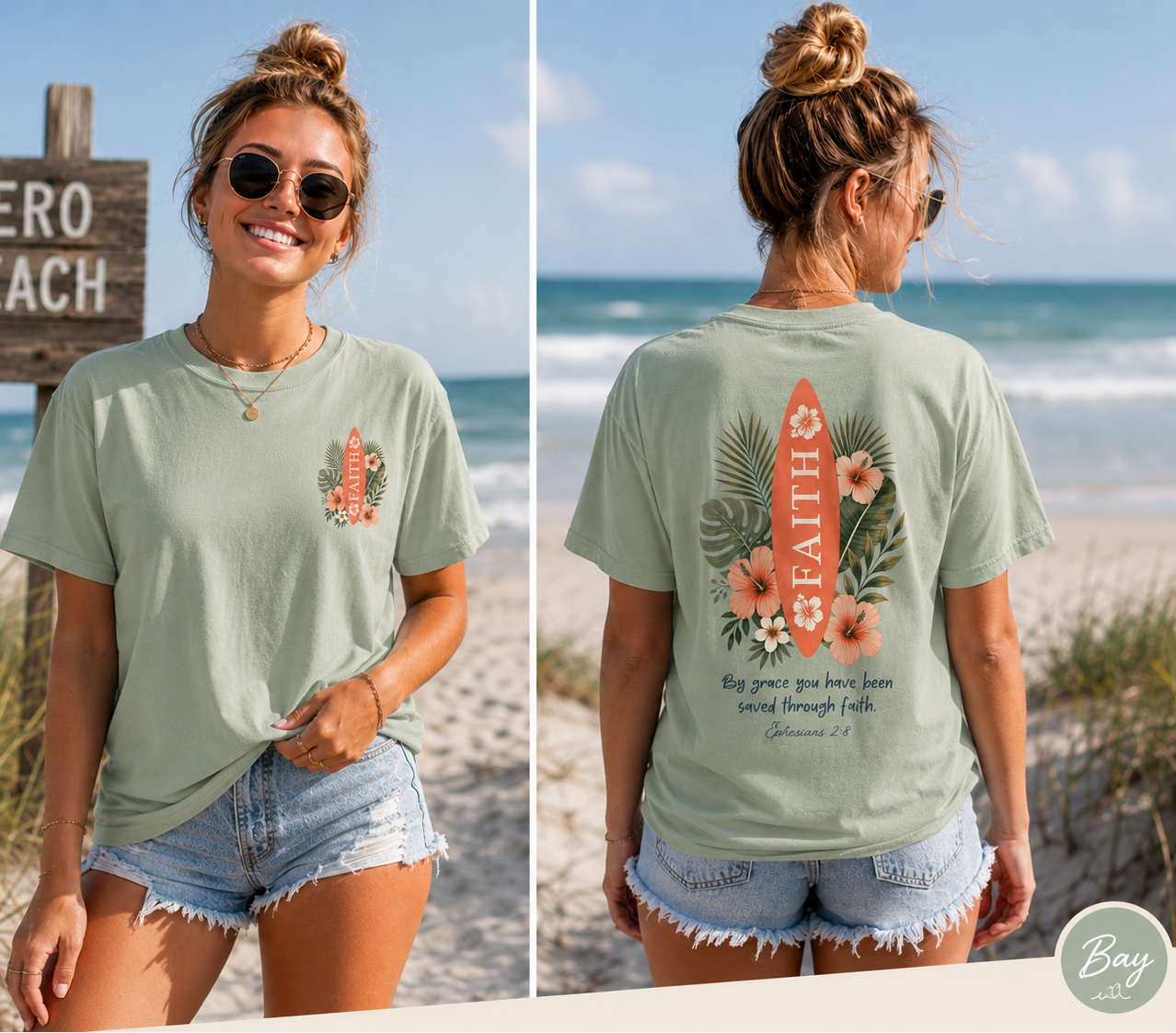 Saved By Grace Through Faith Shirt - Aloha Faith T-Shirt