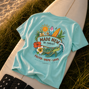 Made New in Christ Surf Tee - Faith • Hope • Love