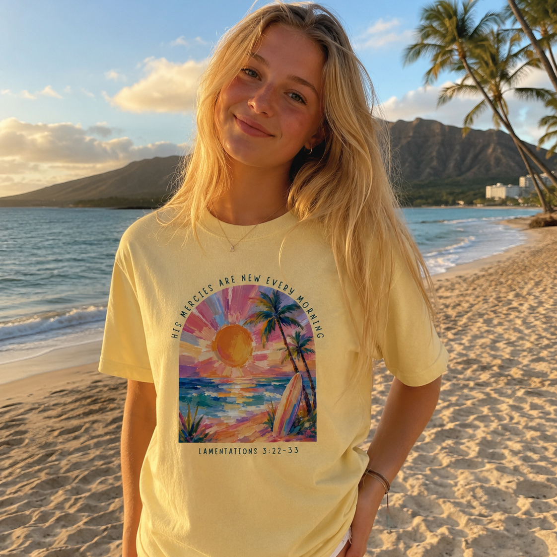 His Mercies Are New Every Morning - Faith Surf T-shirt