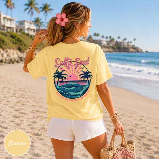 Salty Soul Beach T-Shirt - "You Are the Salt of the Earth" (Matthew 5:13)