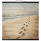 Hanging Canvas Tapestry - Footprints In The Sand Art On Canvas