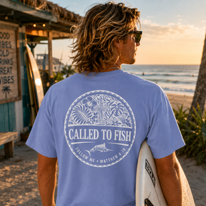 Called to Fish T-Shirt – Matthew 4:19 Christian Tee