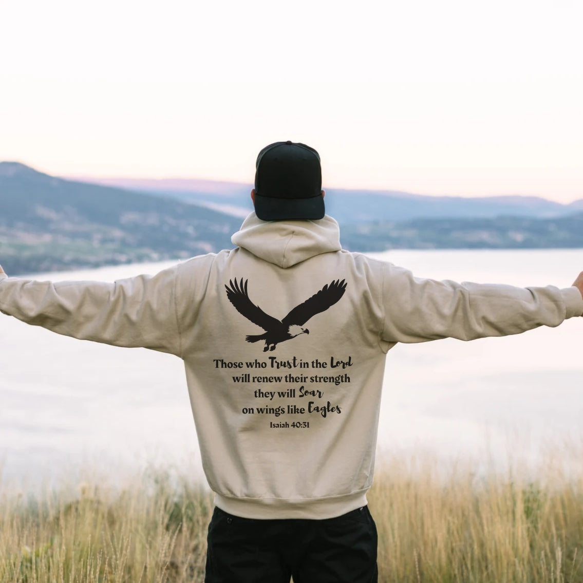 Soar On Wings Like Eagles Hoodie | Isaiah 40:31 Hoodie