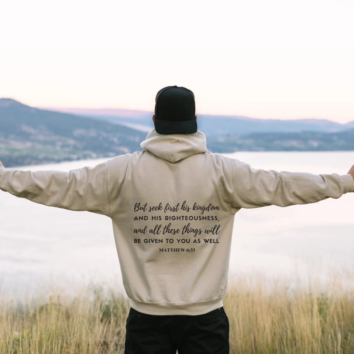 Seek First His Kingdom Hoodie | Hooded Sweatshirt, Minimalist Hoodie