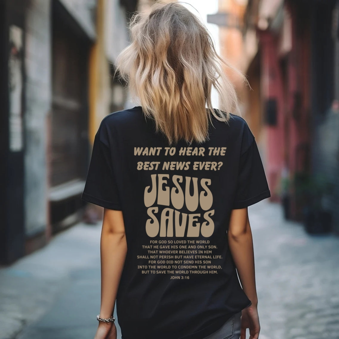 Jesus Saves Shirt - For God So Love The World - John 3:16 Shirt