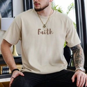 Faith Shirt - Christian Shirt | Christian Tee Brown Aesthetic Shirt