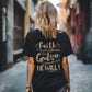 Faith Shirt - Christian Shirt | Christian Tee Brown Aesthetic Shirt