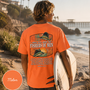 Fishers of Men T-Shirt - Christian Fishing Tee | Follow Me - Matthew 4:18-19