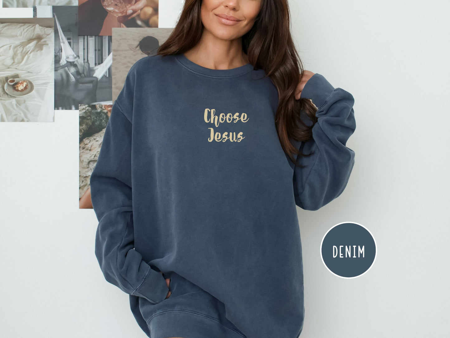 Choose Jesus Sweater - Christian Sweatshirt | Comfort Colors Sweatshirt | Jesus Sweater