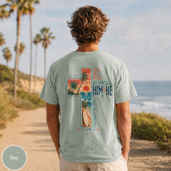 He Shall Direct Thy Paths Tee - Proverbs 3:6 Bible Verse T-Shirt