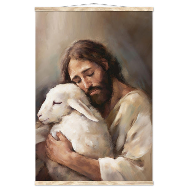 Jesus and The Lamb Hanging Wall Art