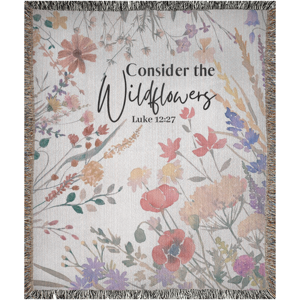 Consider The Wildflowers - Woven Blankets Hover
