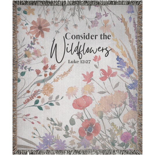 Consider The Wildflowers - Woven Blankets