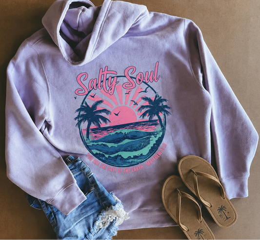 Salty Soul Hoodie — "You are the salt of the earth" Matthew 5:13 Beach Hoodie