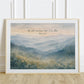 Smoky Mountains Painting Print | Appalachian Mountains Watercolor - Unframed Print