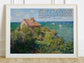 Build Your House on the Rock - Matthew 7:24 | Vintage Monet Art with Bible Verse - Unframed Art