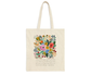 Consider the Wild Flowers Tote Bag with Bible Verse From Luke 12:27