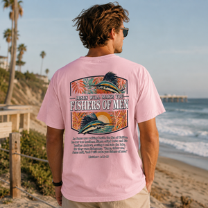 Fishers of Men T-Shirt - Christian Fishing Tee | Follow Me - Matthew 4:18-19