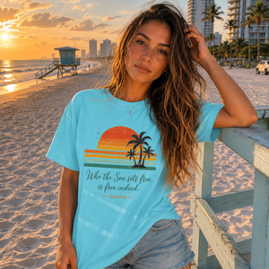 Free Indeed Christian T-Shirt – John 8:36 Bible Verse