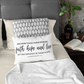 Faith, Hope & Love Bible Verse Pillow  | Lumbar Pillow, Accent Pillow, Throw Pillow