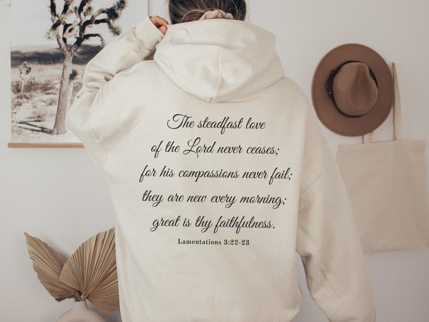 Great is thy Faithfulness Hoodie - Lamentations 3 | Bible Verse Hoodie