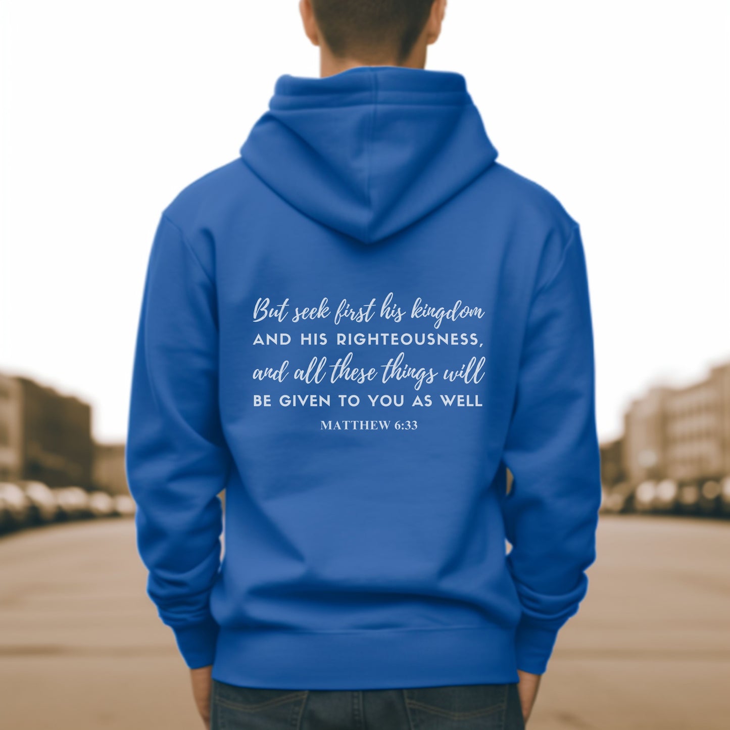 Seek First His Kingdom Hoodie | Hooded Sweatshirt, Minimalist Hoodie