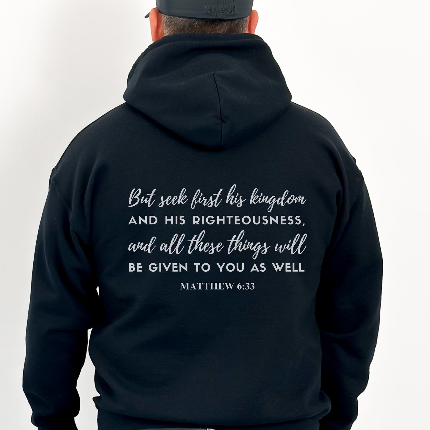 Seek First His Kingdom Hoodie | Hooded Sweatshirt, Minimalist Hoodie