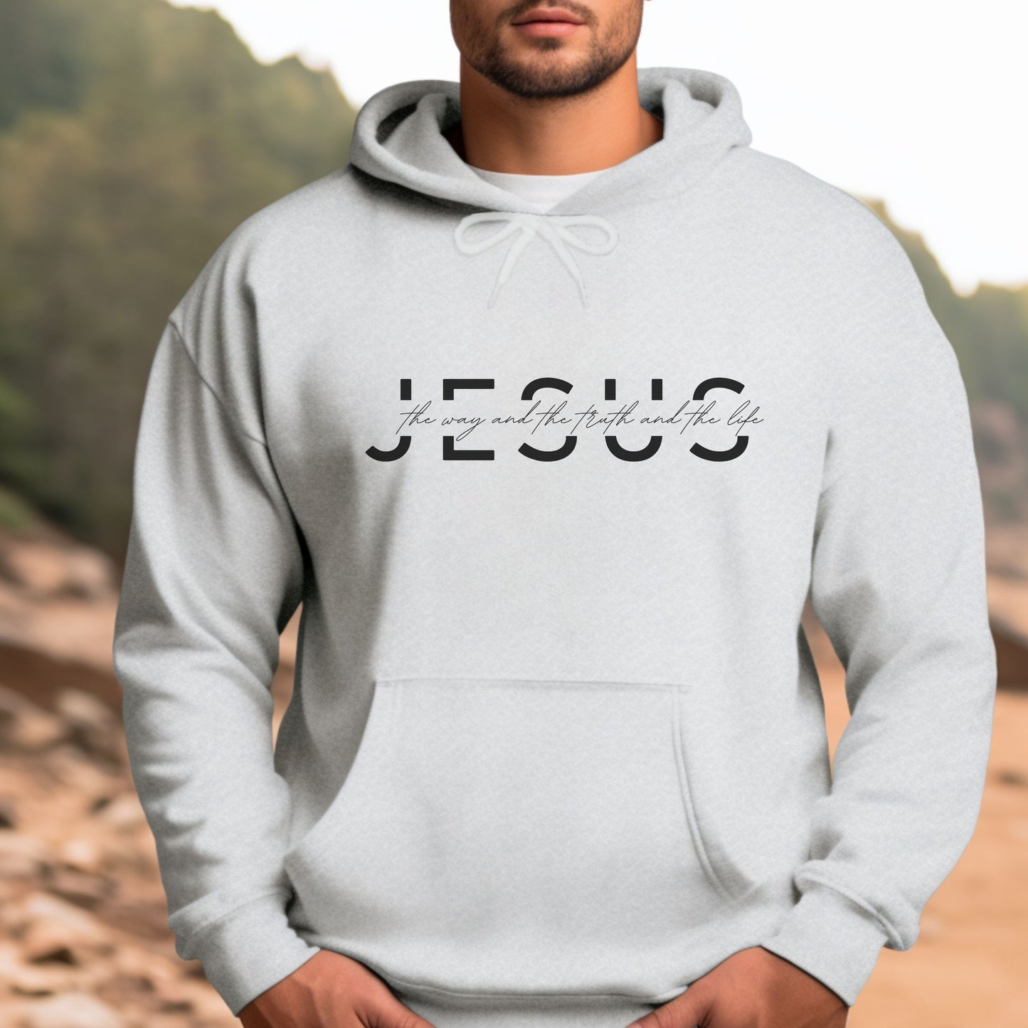 Jesus Hooded Sweatshirt - The Way, The Truth and The Life Christian Hoodie