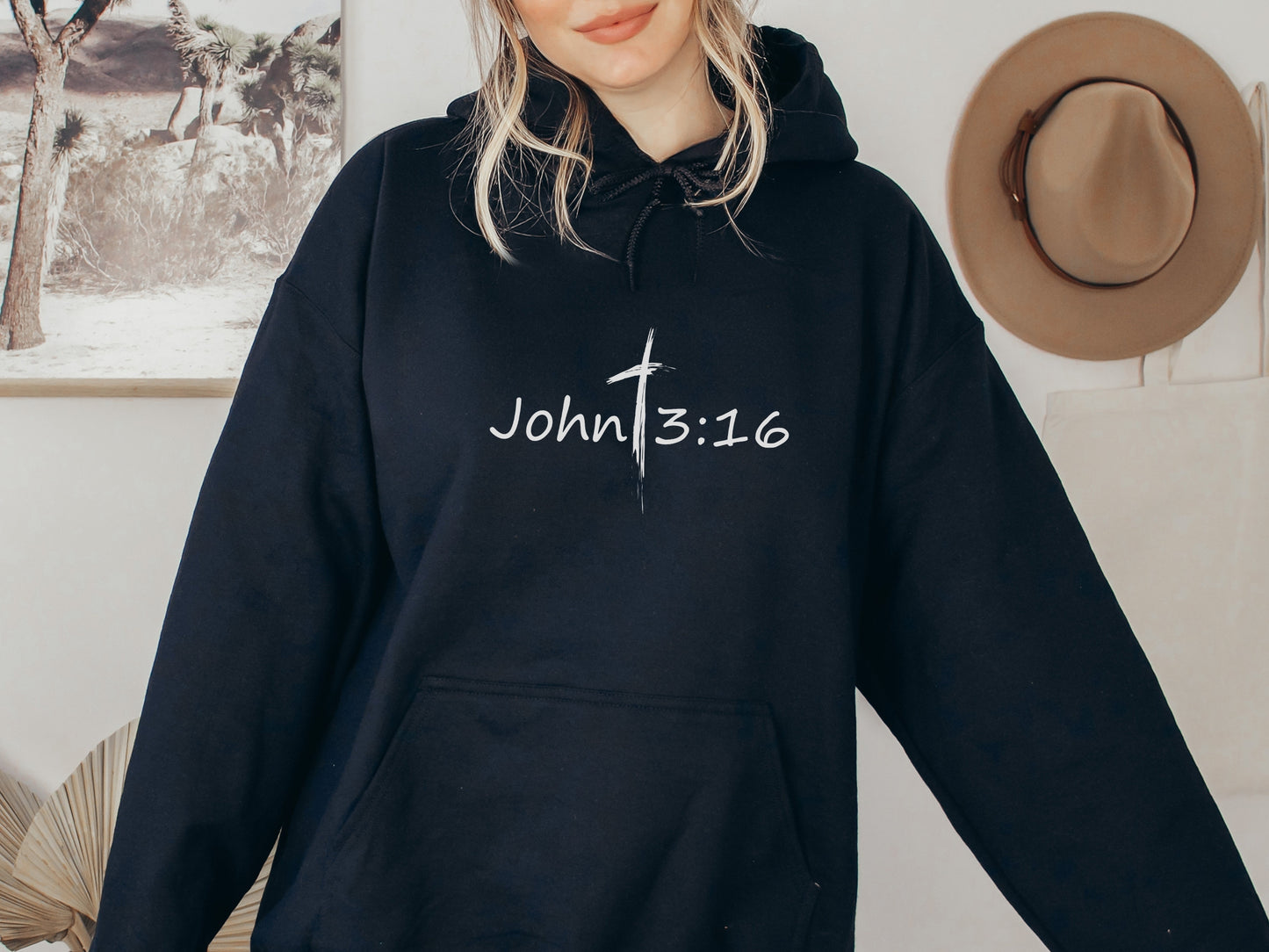 John 3:16 Hooded Sweatshirt - Christian Hoodie