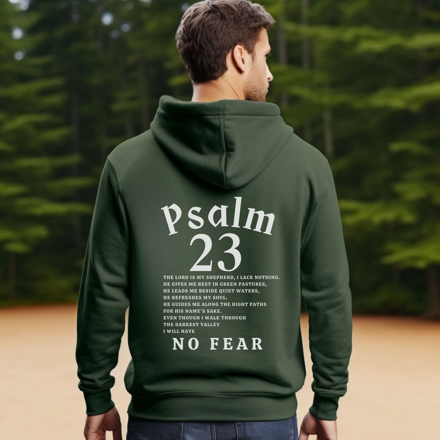 The Lord Is My Shepherd Hoodie - Psalm 23 Hooded Sweatshirt