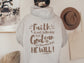 Faith Hoodie | Brown Aesthetic Hooded Sweatshirt, Christian Hoodie