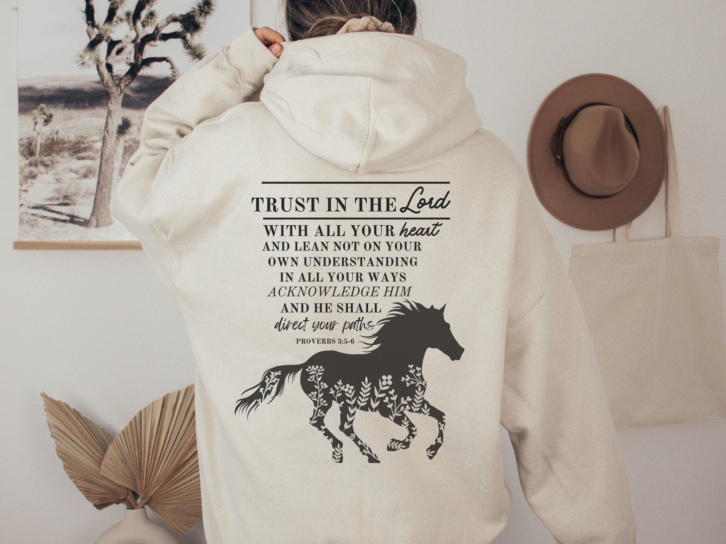 Horse Hoodie - Christian Hoodie | Direct Your Paths - Proverbs 3:5