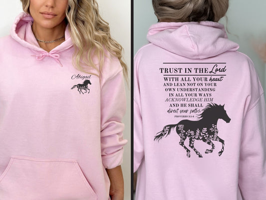 Horse Hoodie - Christian Hoodie | Direct Your Paths - Proverbs 3:5